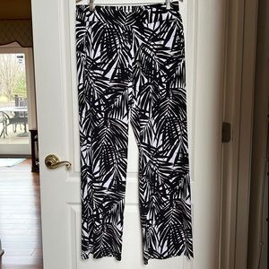 Michael Kors Wide Leg palm pattern pants